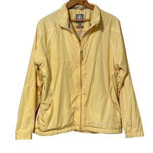Sunice Women's Yellow Weather Windbreaker Jacket Size L Lightweight Breathable
